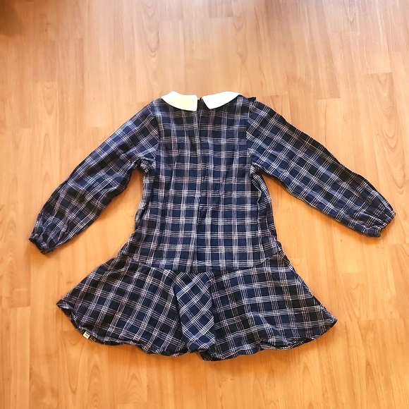 ❤$18/2  (MADE IN KOREA) Navy Dress (6/7T) - Picture 2 of 3